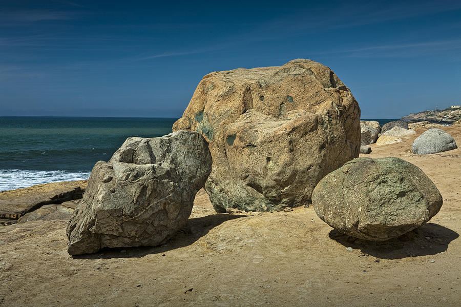 Boulders above the beach at Point Loma by San Diego No. 0129 Photograph by Randall Nyhof