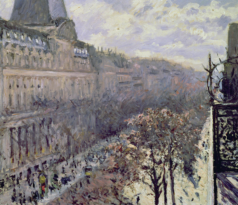 Gustave Caillebotte Painting - Boulevard des Italiens by Gustave Caillebotte