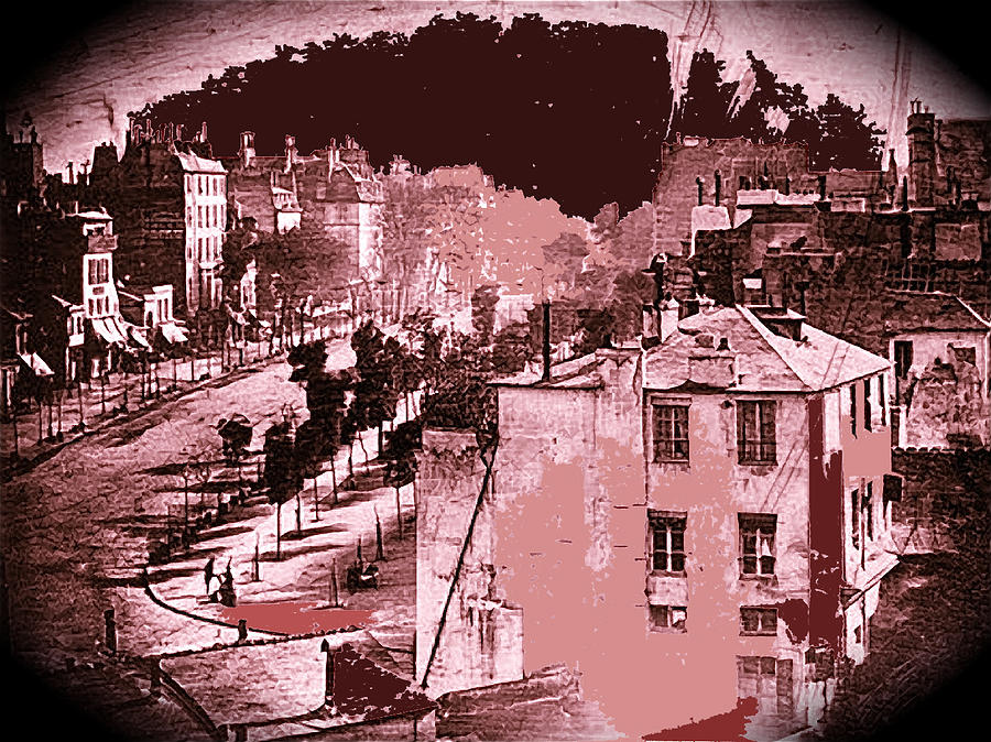 Boulevard du Temple  Louis Daguerre photo Paris France late 1838 or early 1839-2008  Photograph by David Lee Guss