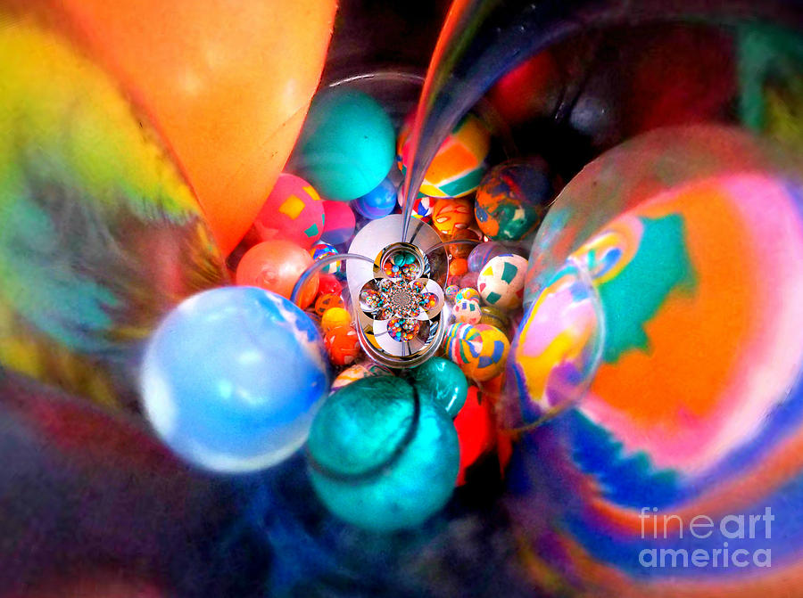 Toy Photograph - Bouncy Balls by Cindy Piatt
