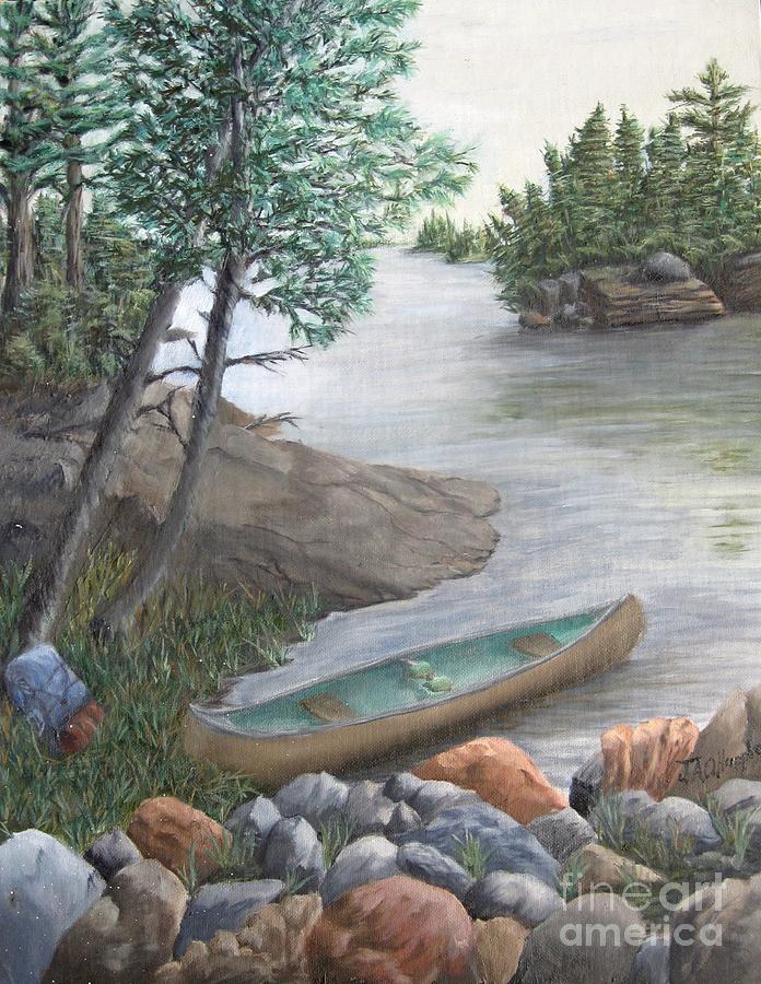 Nature Painting - Boundary Waters Canoe Area by J O Huppler