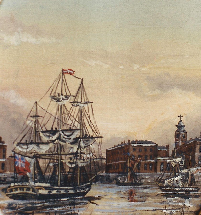 Bounty Passing Wapping London 1789 Painting