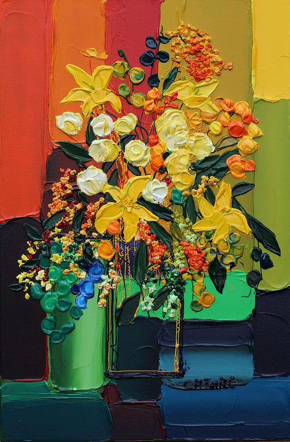 Bouquet 24 Painting by Valerie Catoire