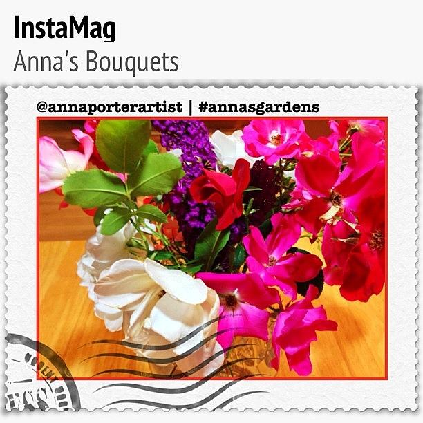 Summer Photograph - Bouquet From My Garden. #annasgardens by Anna Porter