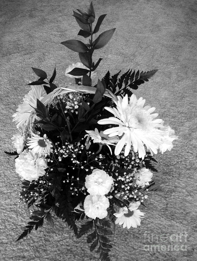 Bouquet in Black and White Photograph by Charles Robinson