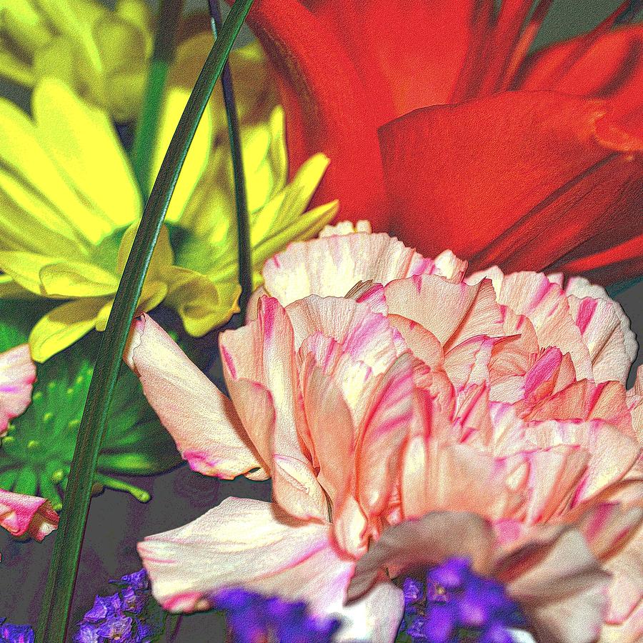 Bouquet of Flowers 2 Digital Art by Richard Zentner
