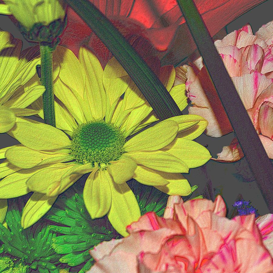 Bouquet of Flowers 3 Digital Art by Richard Zentner