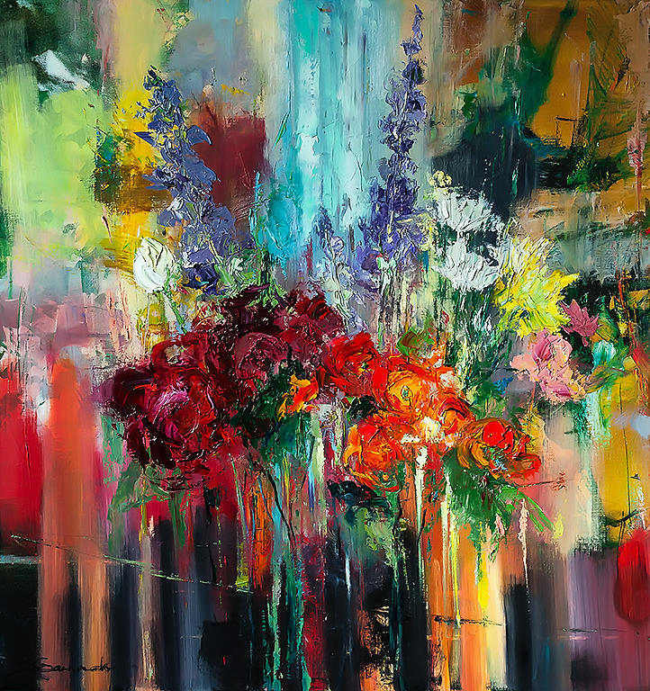 'Bouquet of Flowers' Painting by Ewa Czarniecka - Fine Art America