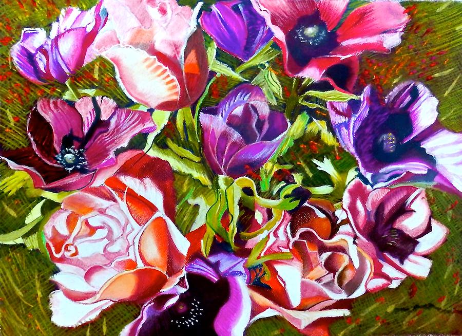 Bouquet of Flowers Painting by Susan Robinson - Fine Art America