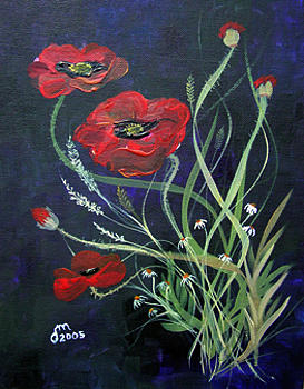 Bouquet of Poppies Painting by Dorothy Maier