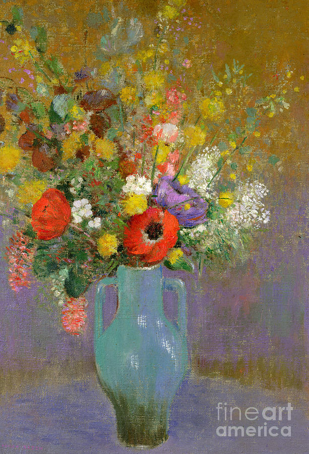 Bouquet of Wild Flowers  Painting by Odilon Redon