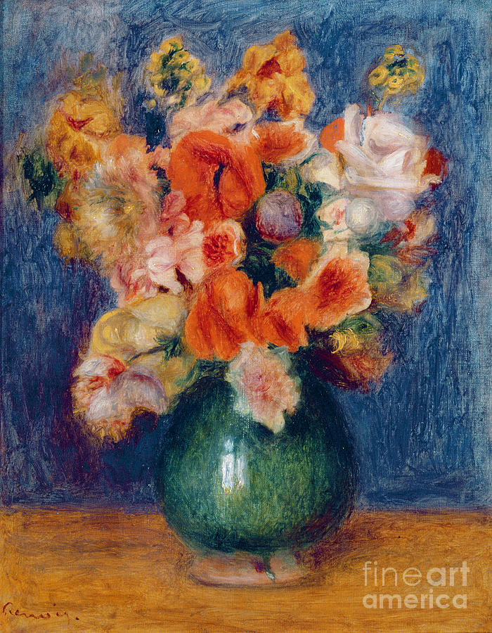 Bouquet Painting by Pierre Auguste Renoir