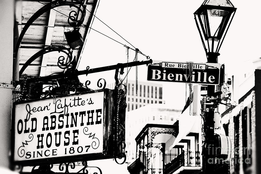 New Orleans Photograph - Bourbon and Bienville by Erin Johnson