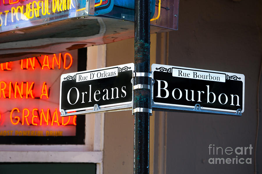 Bourbon and Orleans Photograph by Jerry Fornarotto