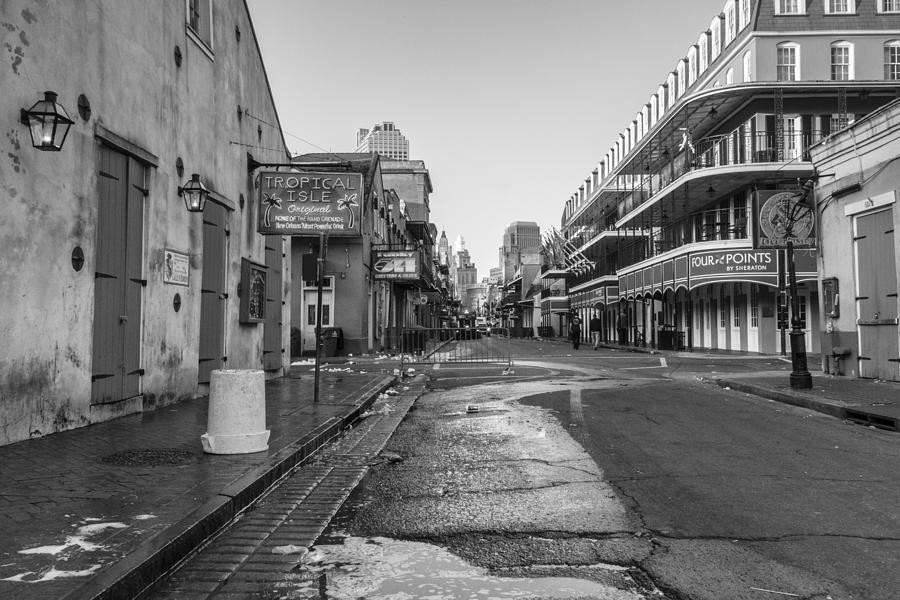 Bourbon Street in the morning  Photograph by John McGraw