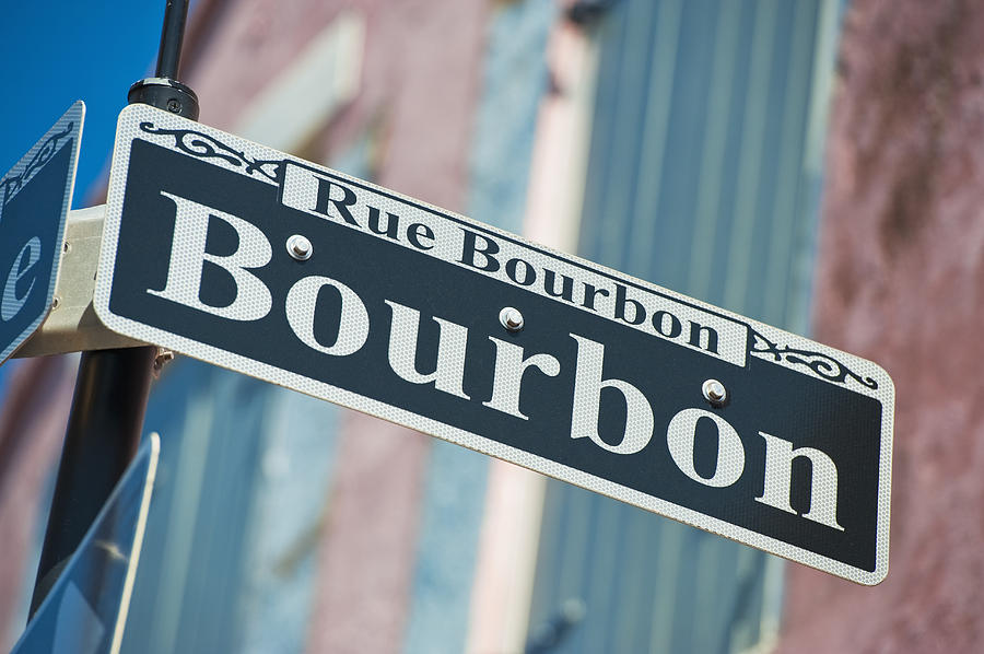 Bourbon Street sign Photograph by Tetra Images
