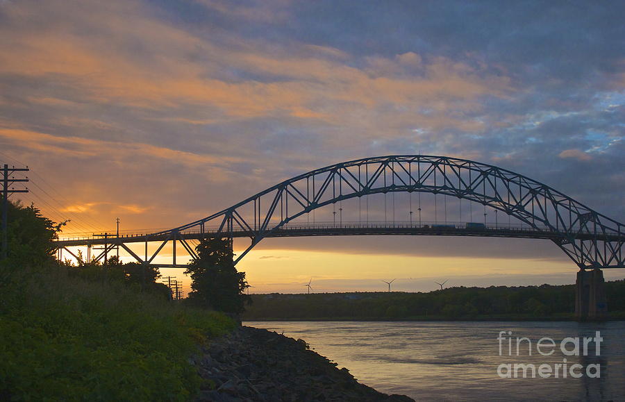 Bridge Photograph - Bourne Bridge Sunrise by Amazing Jules