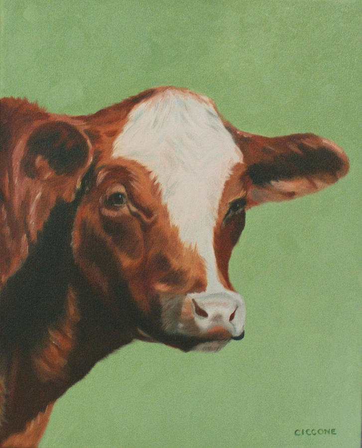Bovine Beauty Painting by Jill Ciccone Pike