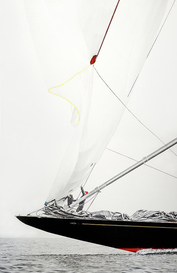 Bow and Sail Painting by Mark Woollacott