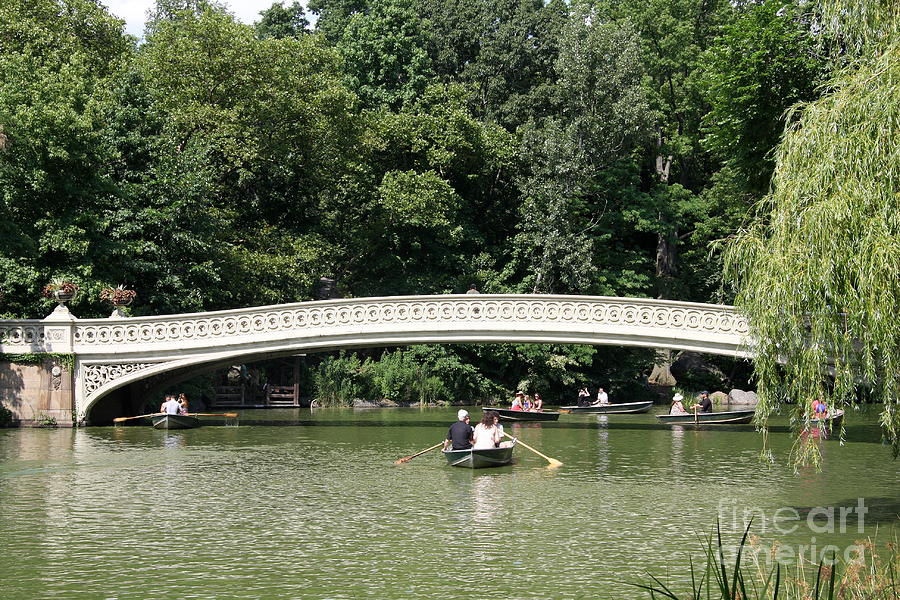 Bow Bridge And Row Boats Photograph by Christiane Schulze Art And ...