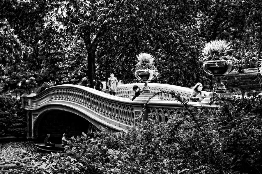 Bow Bridge in Central Park Photograph by Mike Martin