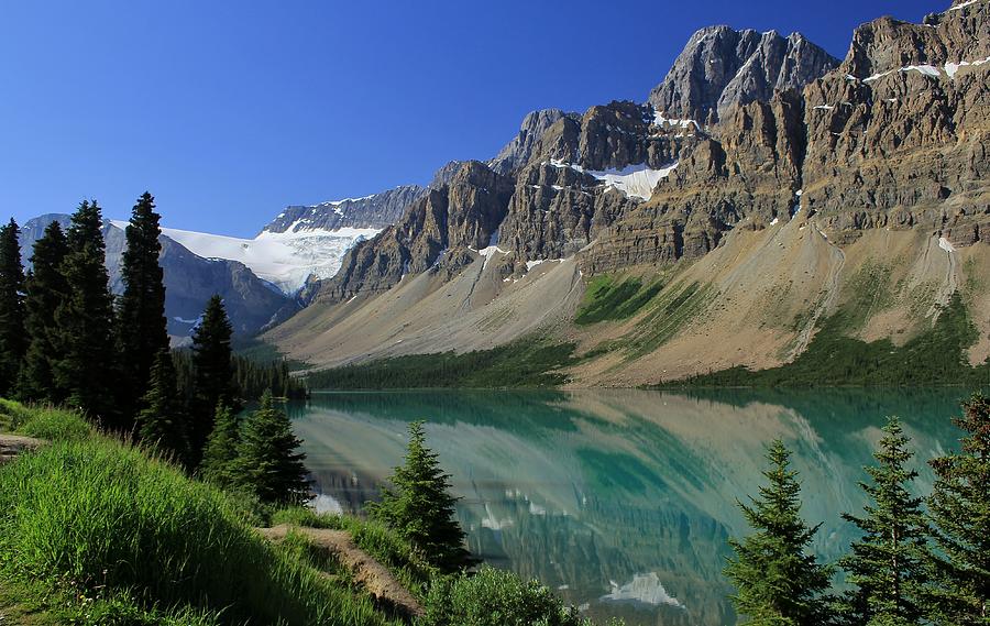 Bow Lake 2 Photograph by Mo Barton - Fine Art America