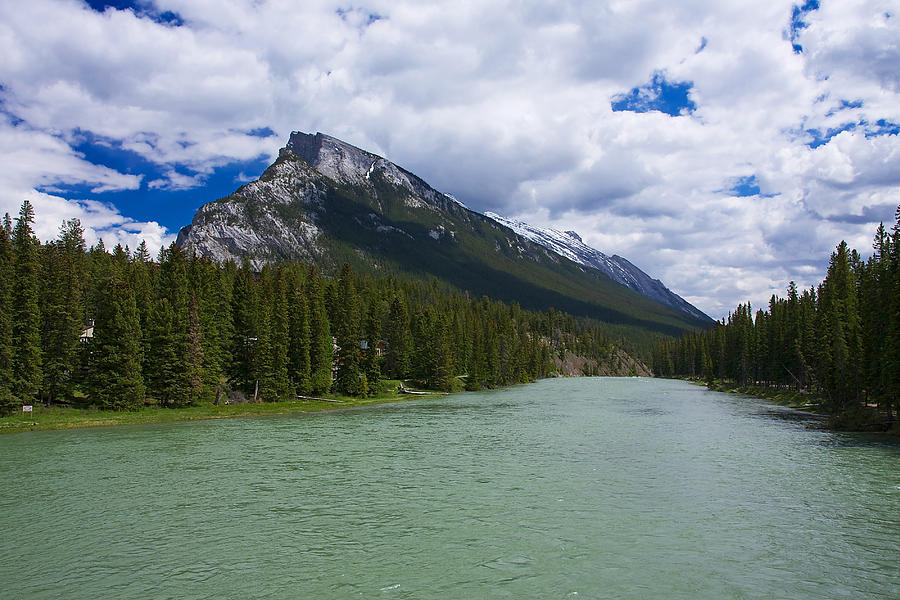 Bow River - Banff Photograph by Stuart Litoff