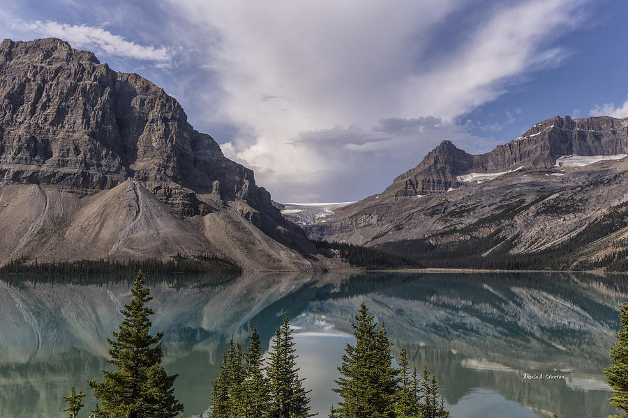 Bow River Parkway Glaciers And Lakes Photograph