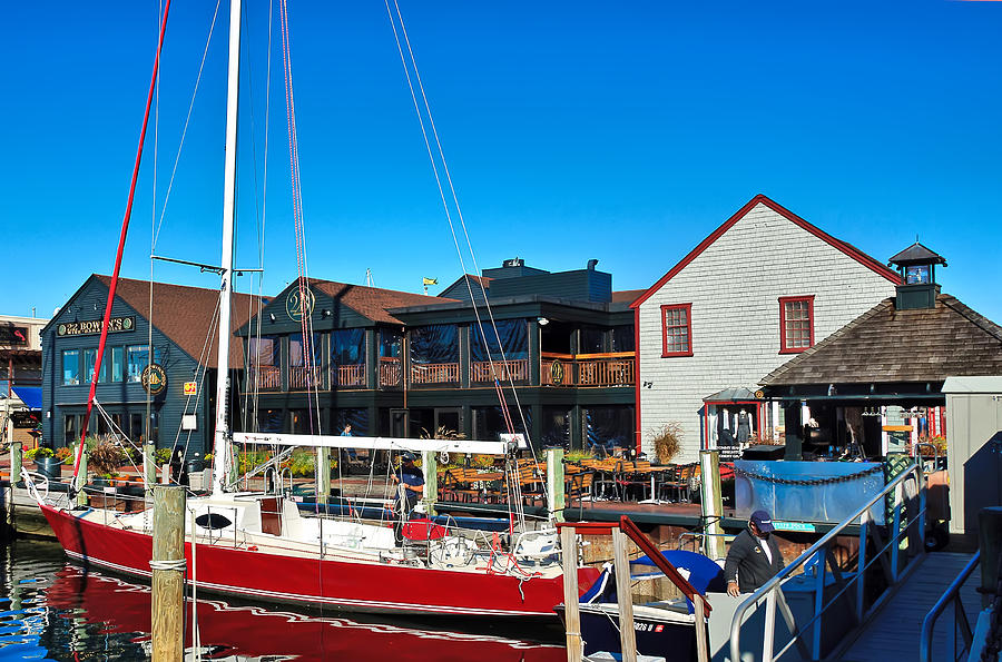 Bowens Wharf in Newport Photograph by Mitchell R Grosky