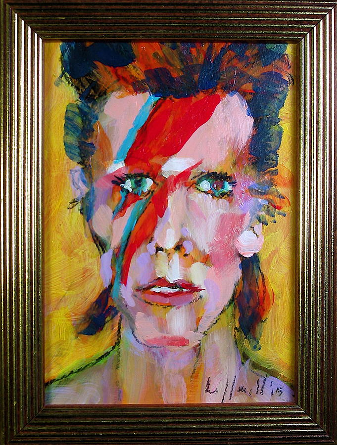 Bowie Painting by Les Leffingwell