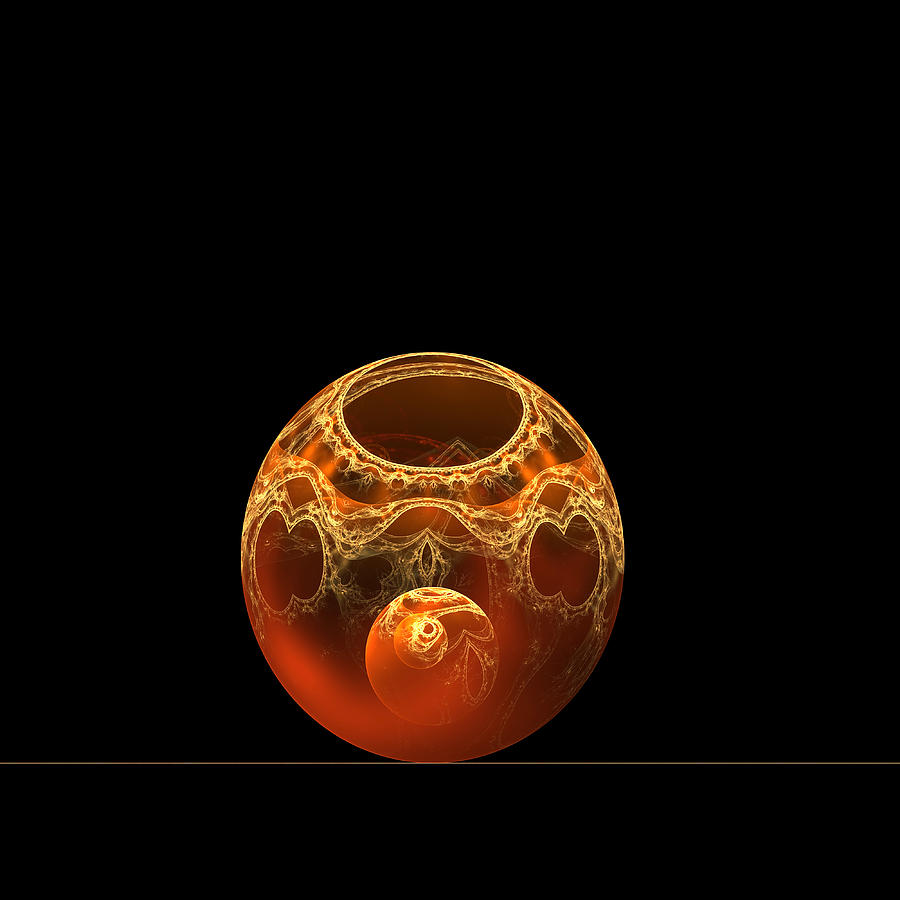 Bowl and Orb Digital Art by Richard Ortolano