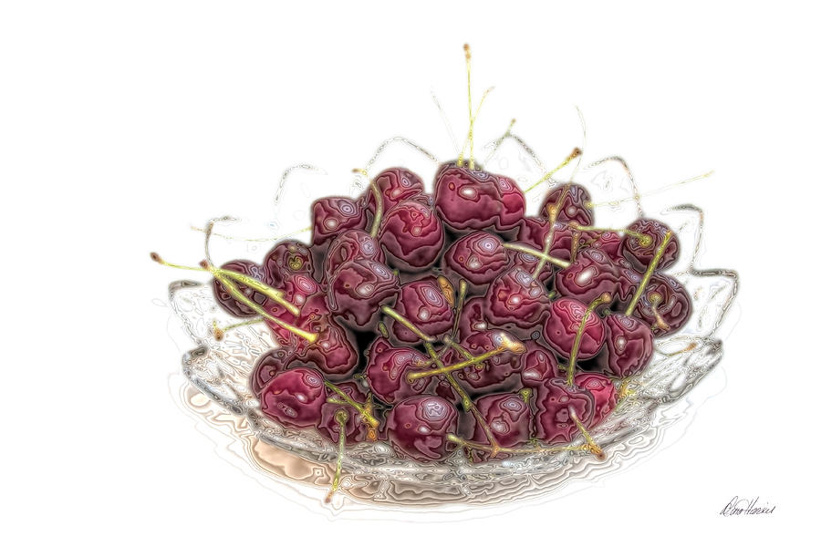 Bowl of Cherries Photograph by Diana Haronis