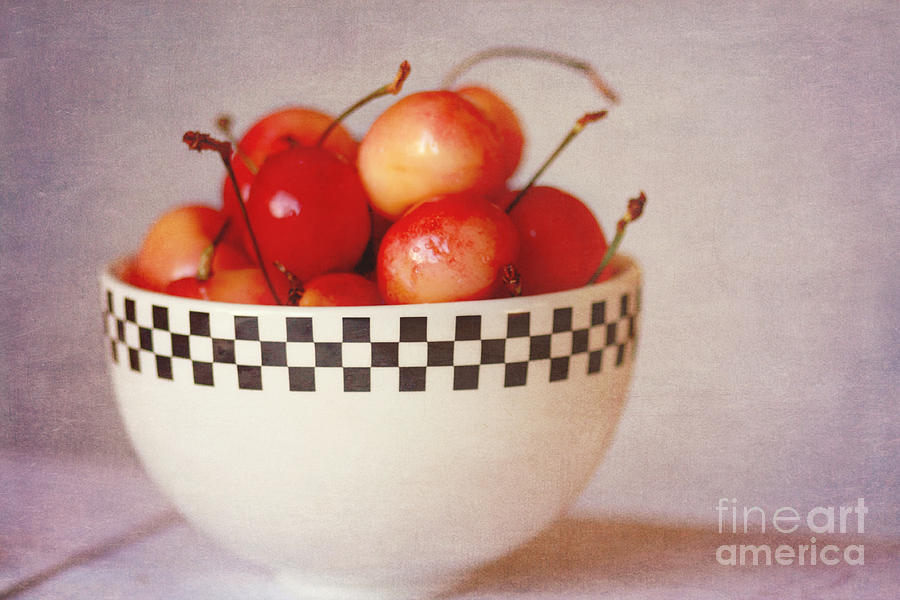Bowl Of Cherries Photograph by Sylvia Cook