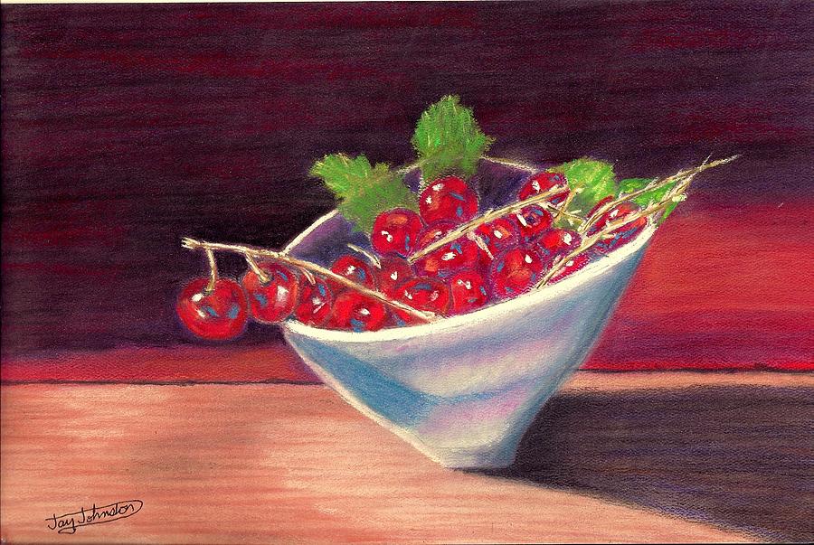 Fruit Painting - Bowl of Currants by Jay Johnston