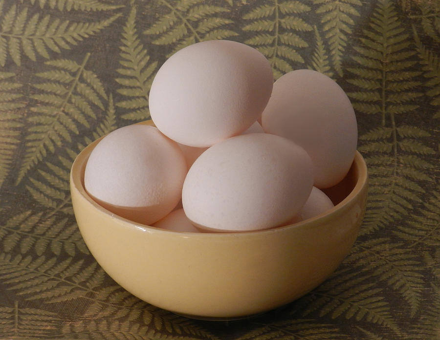 Bowl Of Fresh Eggs Photograph