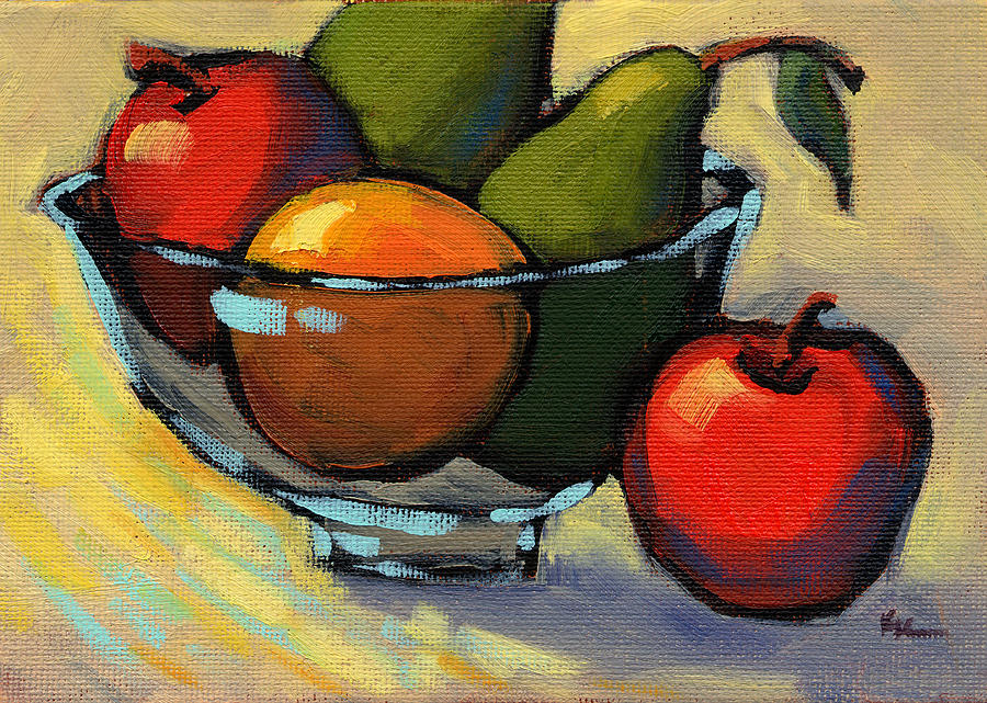 Bowl of Fruit 5 Painting by Konnie Kim