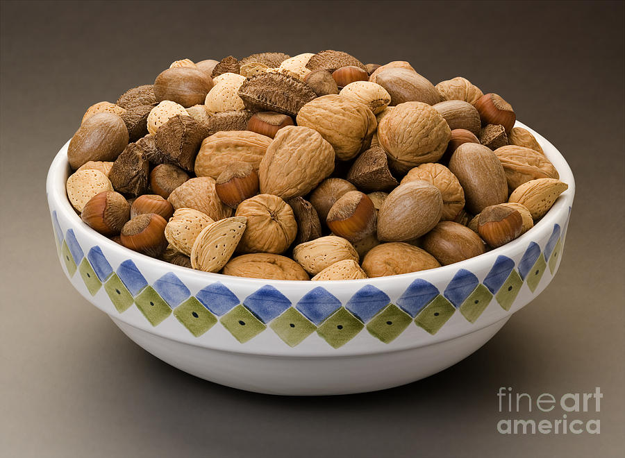 Still Life Digital Art - Bowl of Mixed Nuts by Danny Smythe