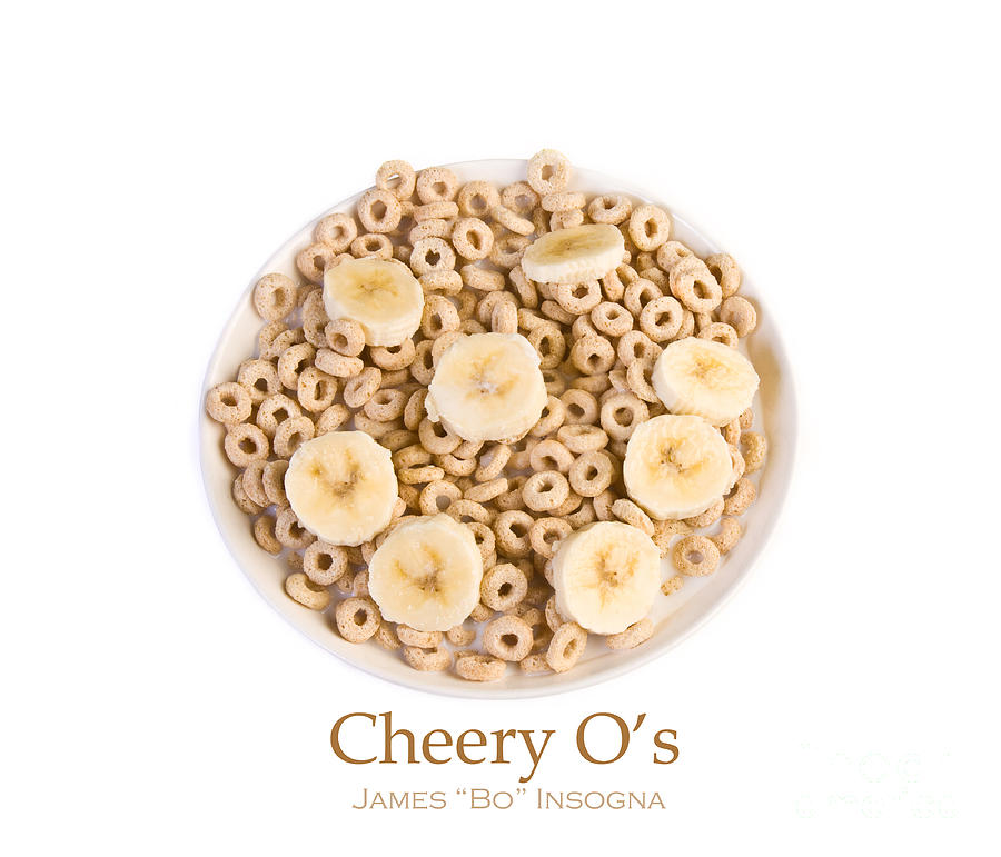Bowl of toasted Oats Cereal Photograph by James BO Insogna