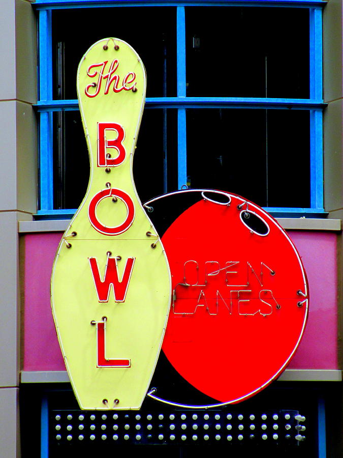 Sign Photograph - Bowl by Randall Weidner