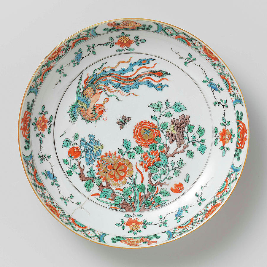 Bowl With Decoration Of Flowering Branches Drawing by Litz Collection ...