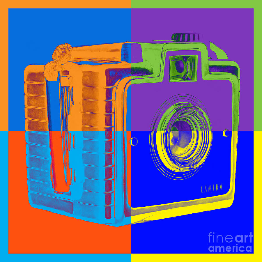 Camera Photograph - Box Camera Pop Art 1 by Edward Fielding