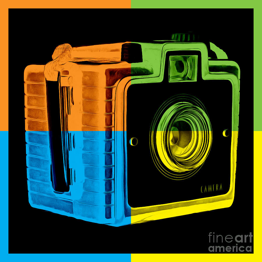 Camera Photograph - Box Camera Pop Art 2 by Edward Fielding