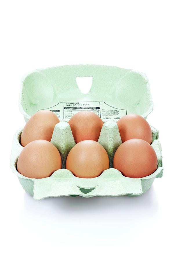 Box Of Six Eggs Photograph by Geoff Kidd/science Photo Library