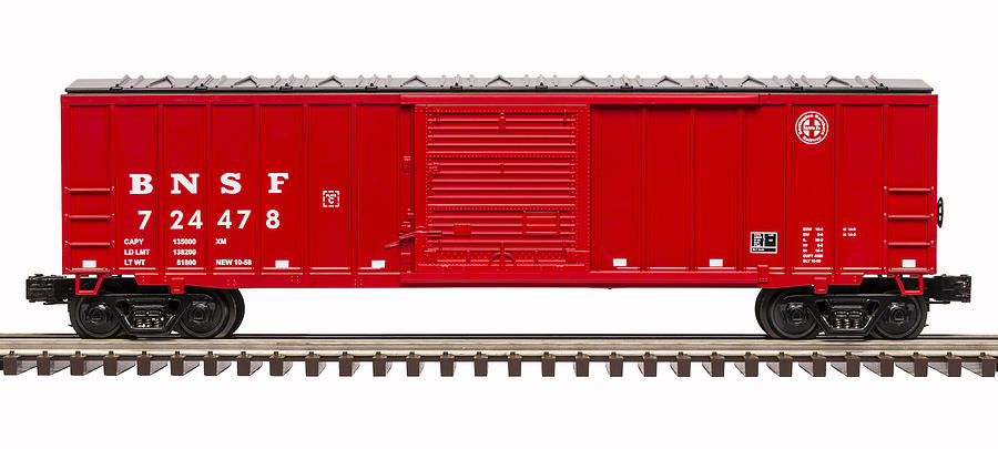 Boxcar Model Bnsf Red 1 Photograph