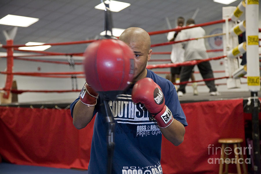 Boxer at Olympic Training Facility Photograph by Jim West