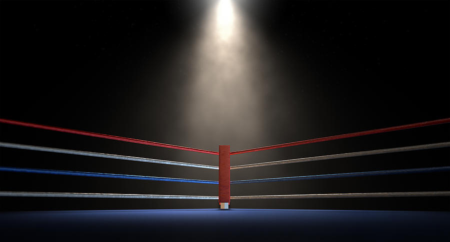 Boxing Ring Background Clipart With A Large