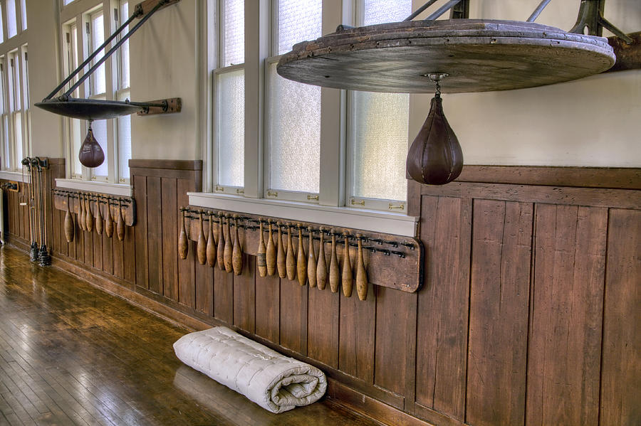 Boxing Speed Bags at the Fordyce Bathhouse Gymnasium - Hot Springs - Arkansas Photograph by Jason Politte