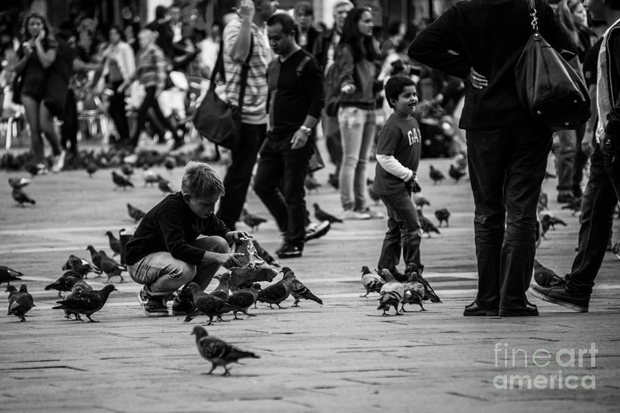 Boy and birds Photograph by Joshua Tann - Pixels