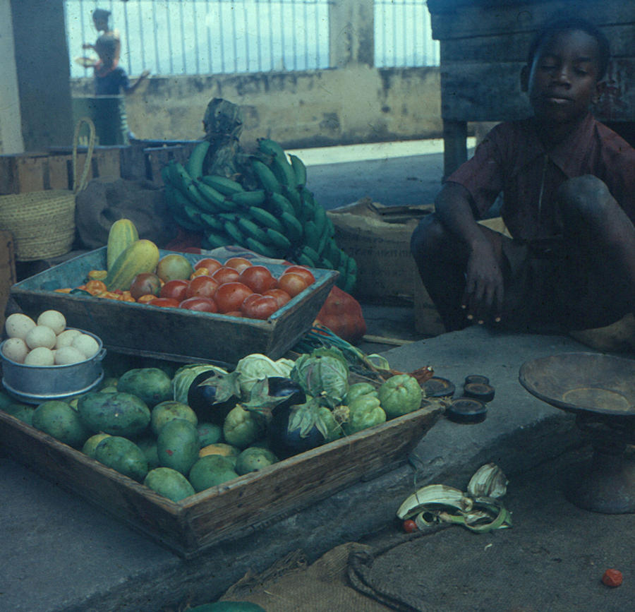 Boy at Market Photograph by Cathy Anderson