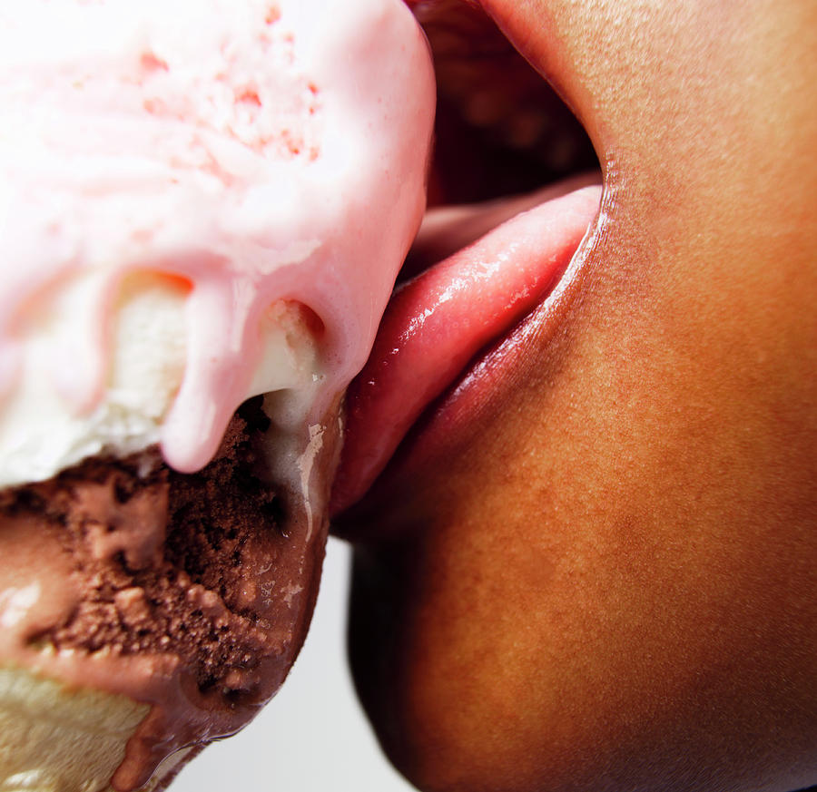 Boy Eating Ice Cream Photograph by Coneyl Jay/science Photo Library